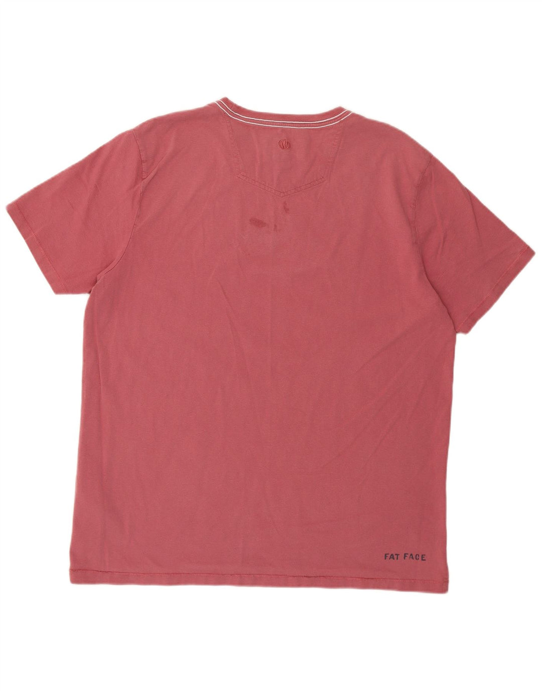 T-shirt grafica da uomo Fat Face Top grande in cotone rosso