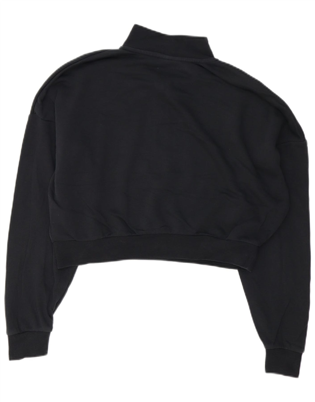 Felpa Nike da donna oversize con collo corto e zip, maglione UK 14, media, nera