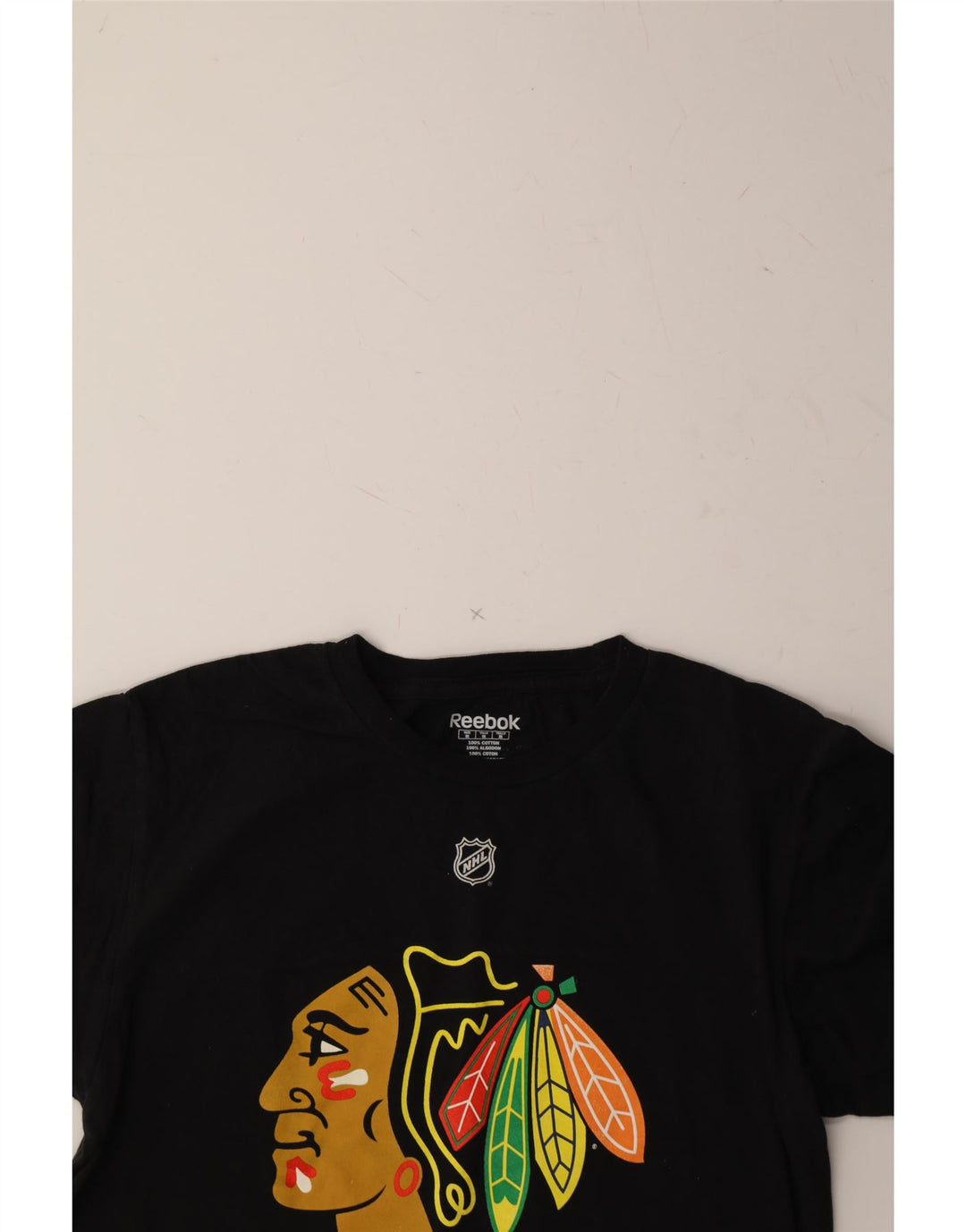 REEBOK Mens Crawford Graphic T-Shirt Top Medium Black Cotton Vintage Reebok and Second-Hand Reebok from Messina Hembry 