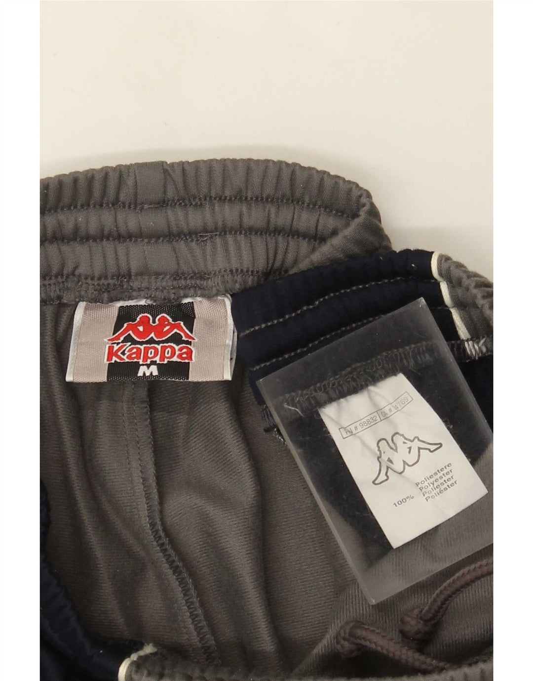 Pantaloni da tuta da donna Kappa in poliestere color block grigio medio