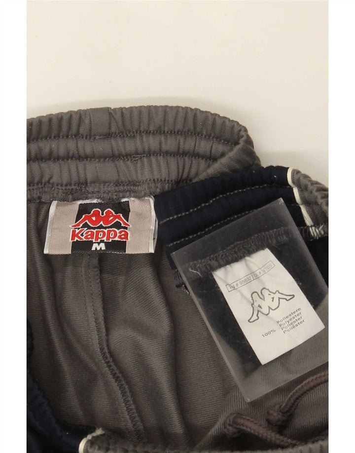 Pantaloni da tuta da donna Kappa in poliestere color block grigio medio