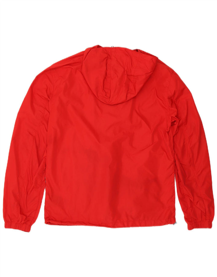 Giacca antipioggia con cappuccio da uomo Tommy Hilfiger UK 38 Medium Red Poliammide