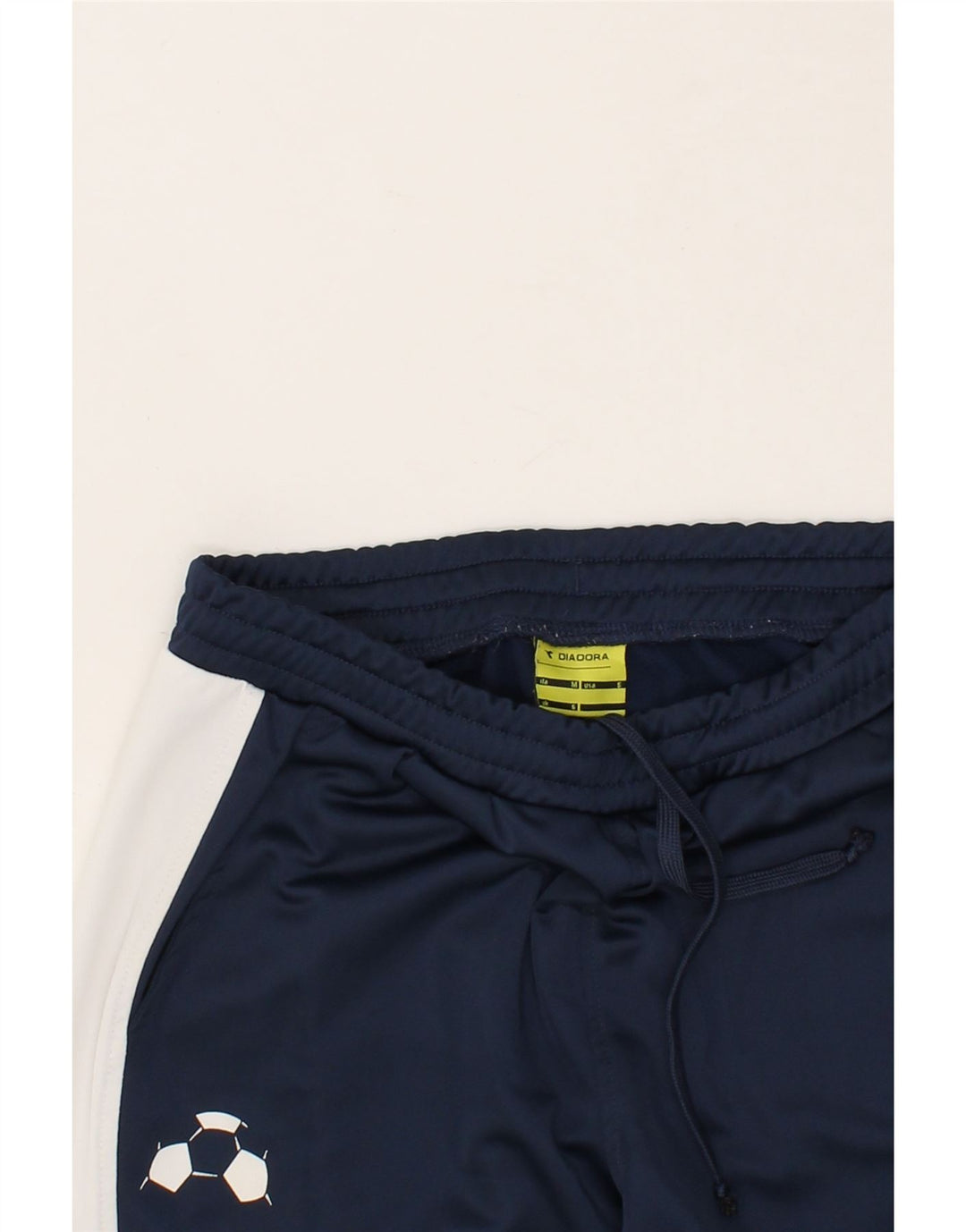 DIADORA Mens Tracksuit Trousers Small Navy Blue Colourblock Polyester Vintage Diadora and Second-Hand Diadora from Messina Hembry 