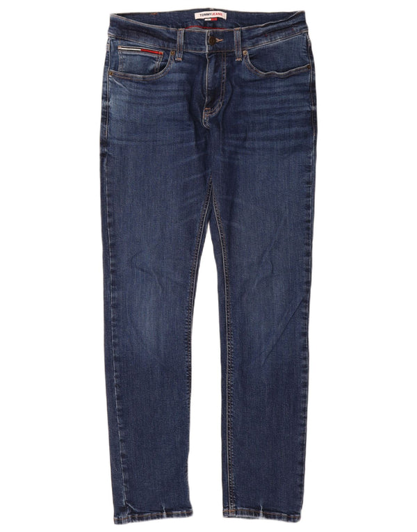 Jeans slim da uomo Tommy Hilfiger W32 L32 cotone blu