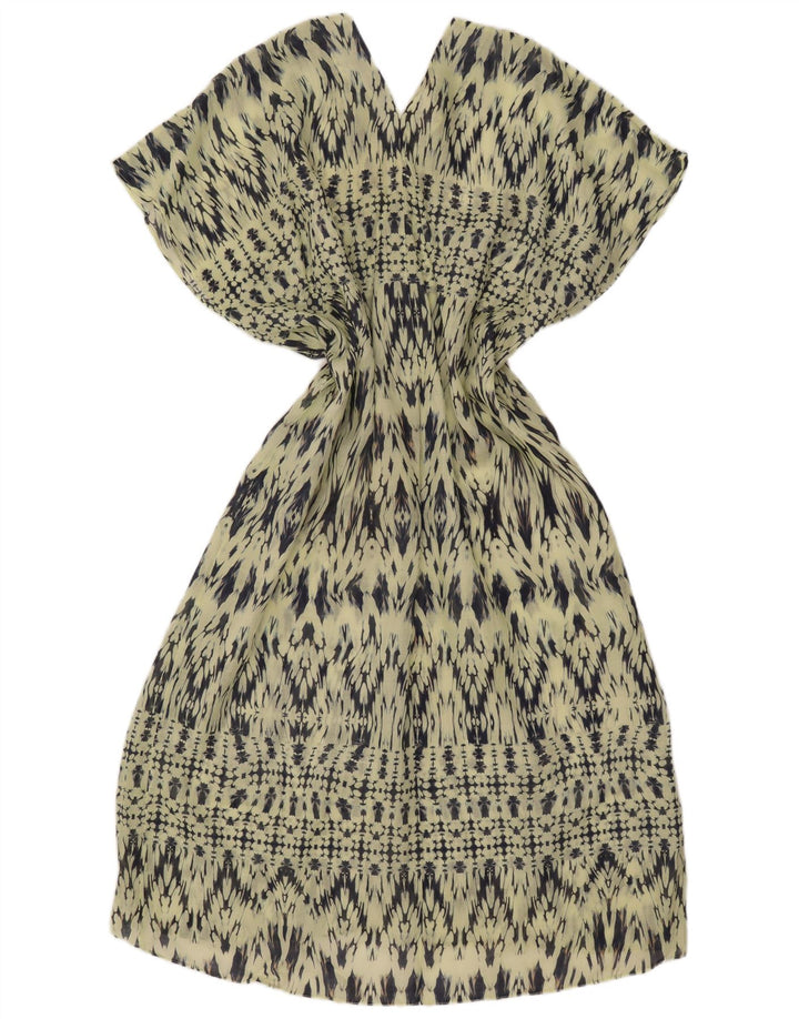 Abito a trapezio oversize da donna ZARA con motivo astratto UK 14 Verde medio