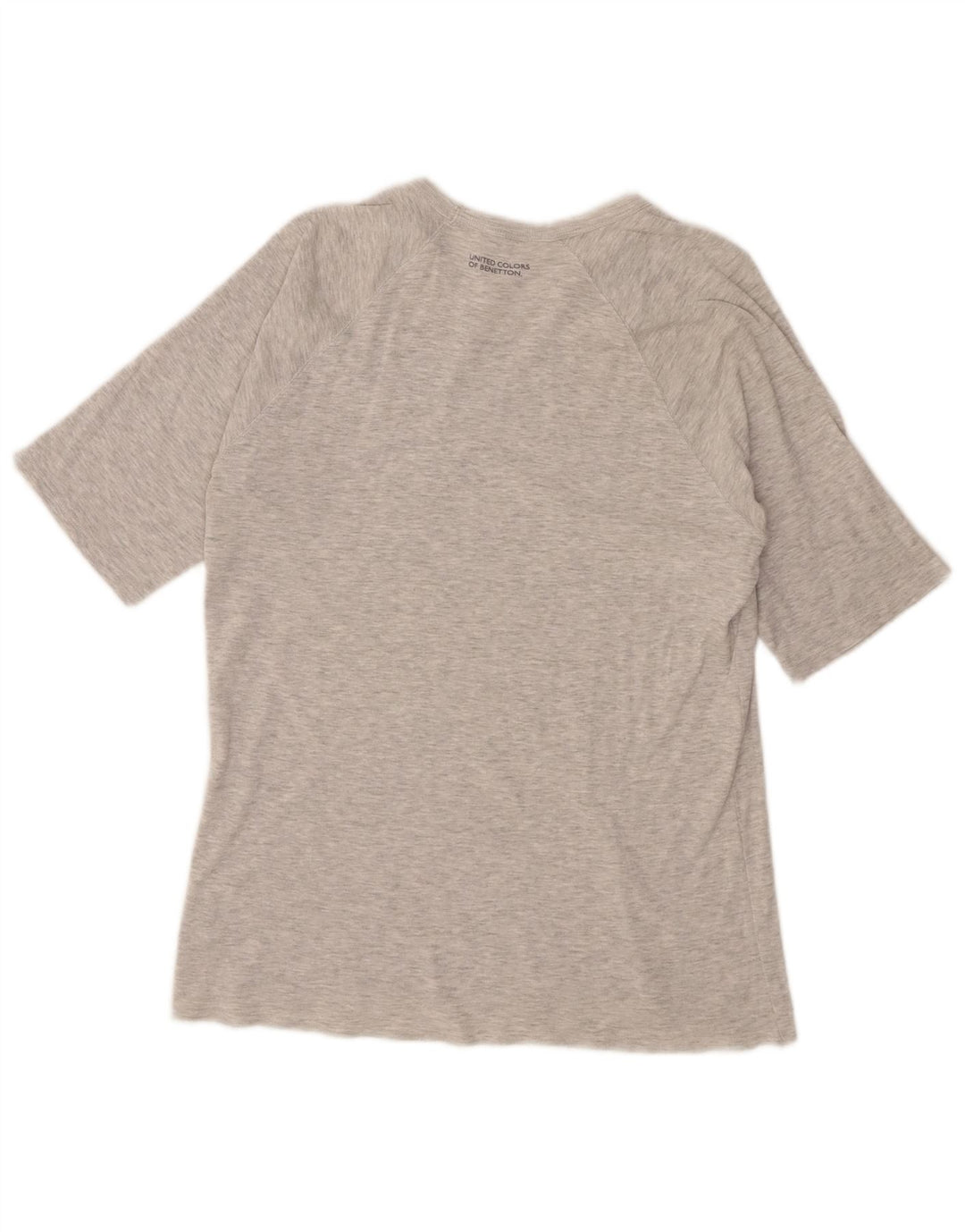 T-shirt da donna Benetton Top UK 12 Grigio medio chiazzato