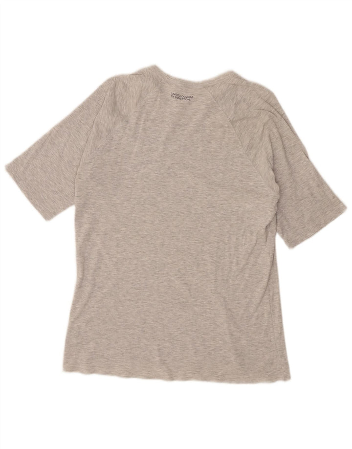T-shirt da donna Benetton Top UK 12 Grigio medio chiazzato