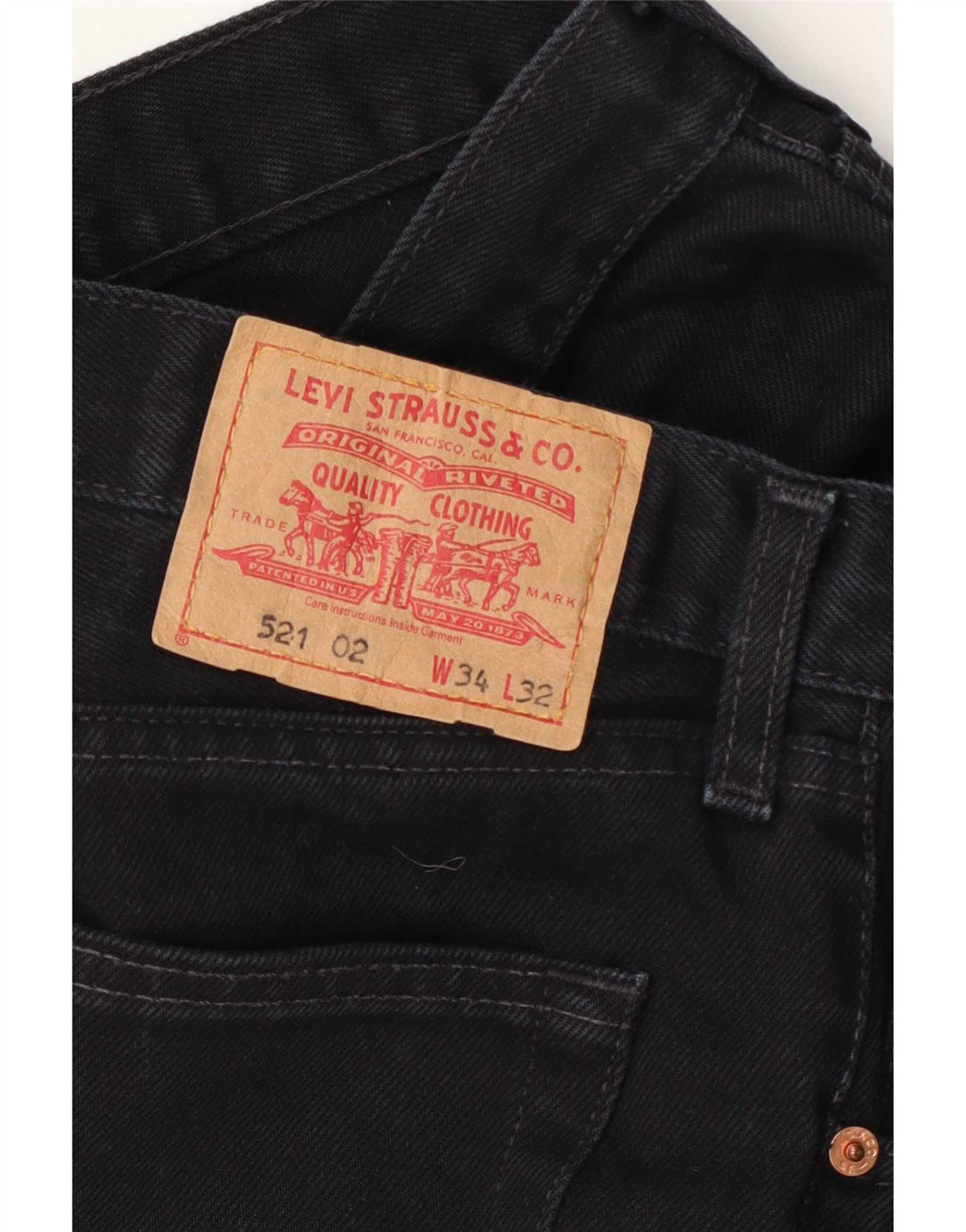 Jeans Levi's Uomo 521 affusolati W34 L28 Neri