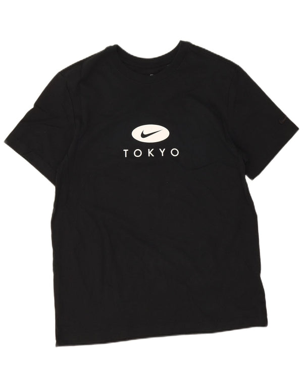 T-shirt grafica Nike Tokyo da uomo, grande, in cotone nero