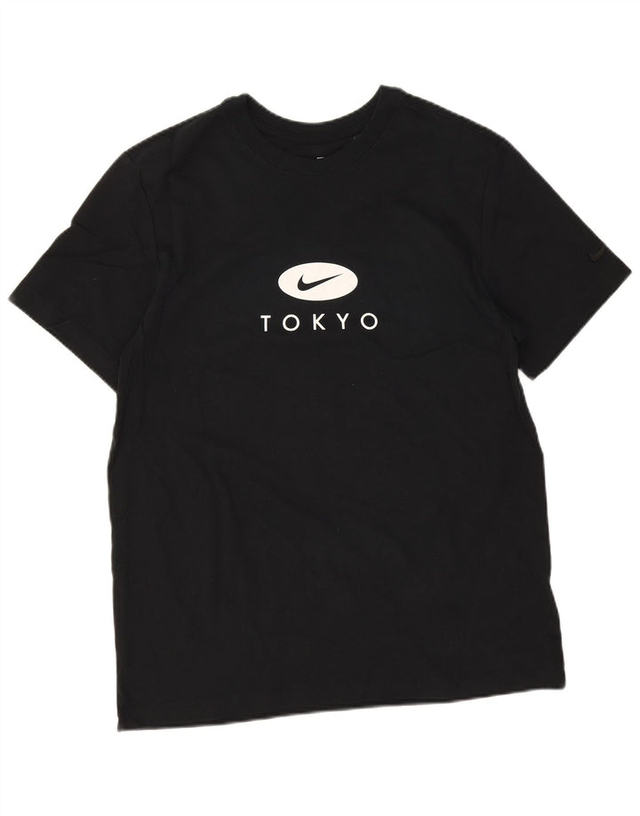 T-shirt grafica Nike Tokyo da uomo, grande, in cotone nero