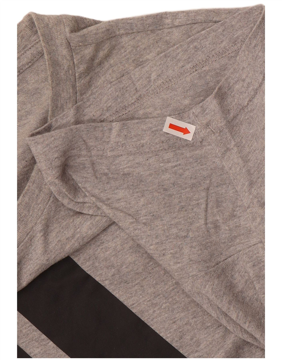 T-shirt grafica da uomo ADIDAS Top grande in cotone grigio