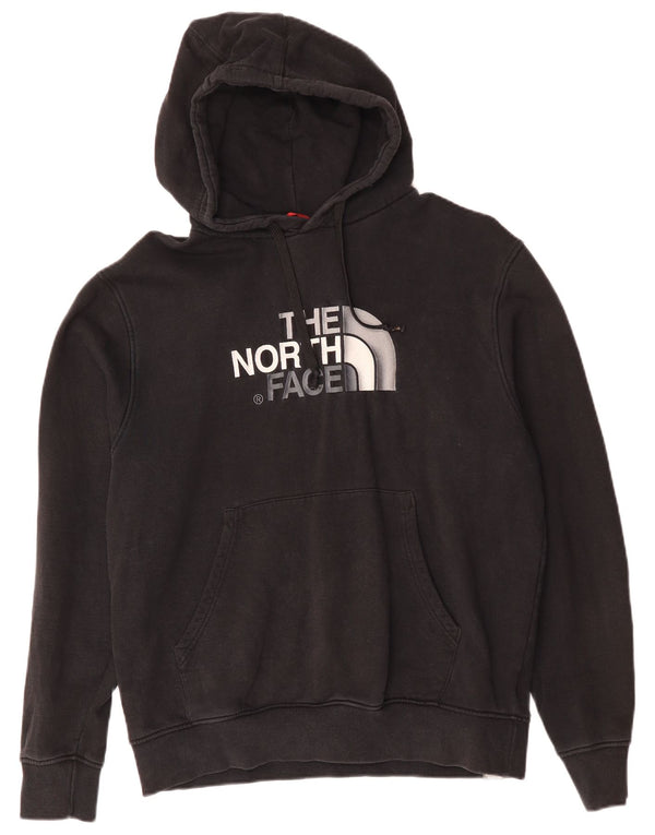 The North Face Mens Graphic Hoodie Jumper Large Black Cotton