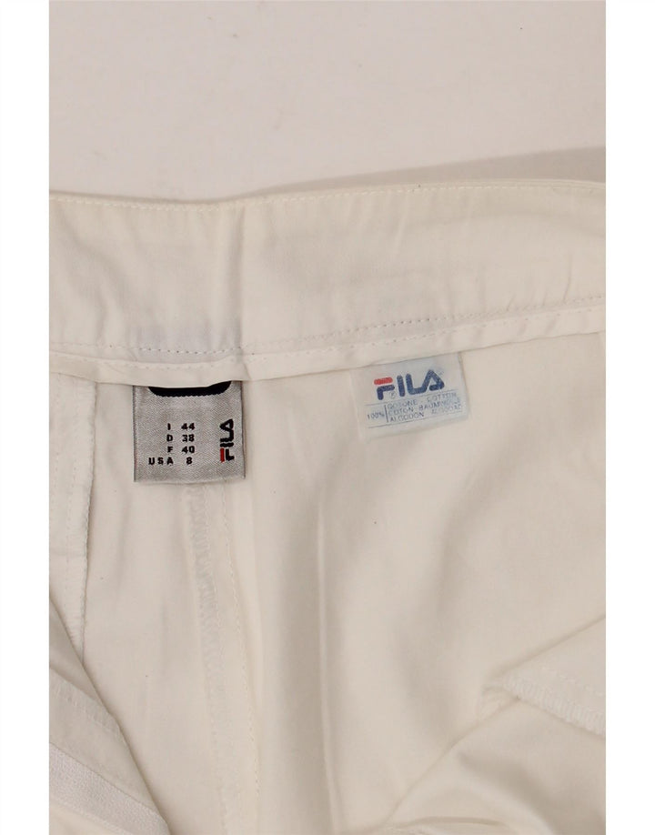 Pantaloncini chino da donna FILA IT 44 medi W30 cotone bianco
