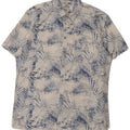 Camicia a maniche corte da uomo Celio 2XL Cotone floreale blu