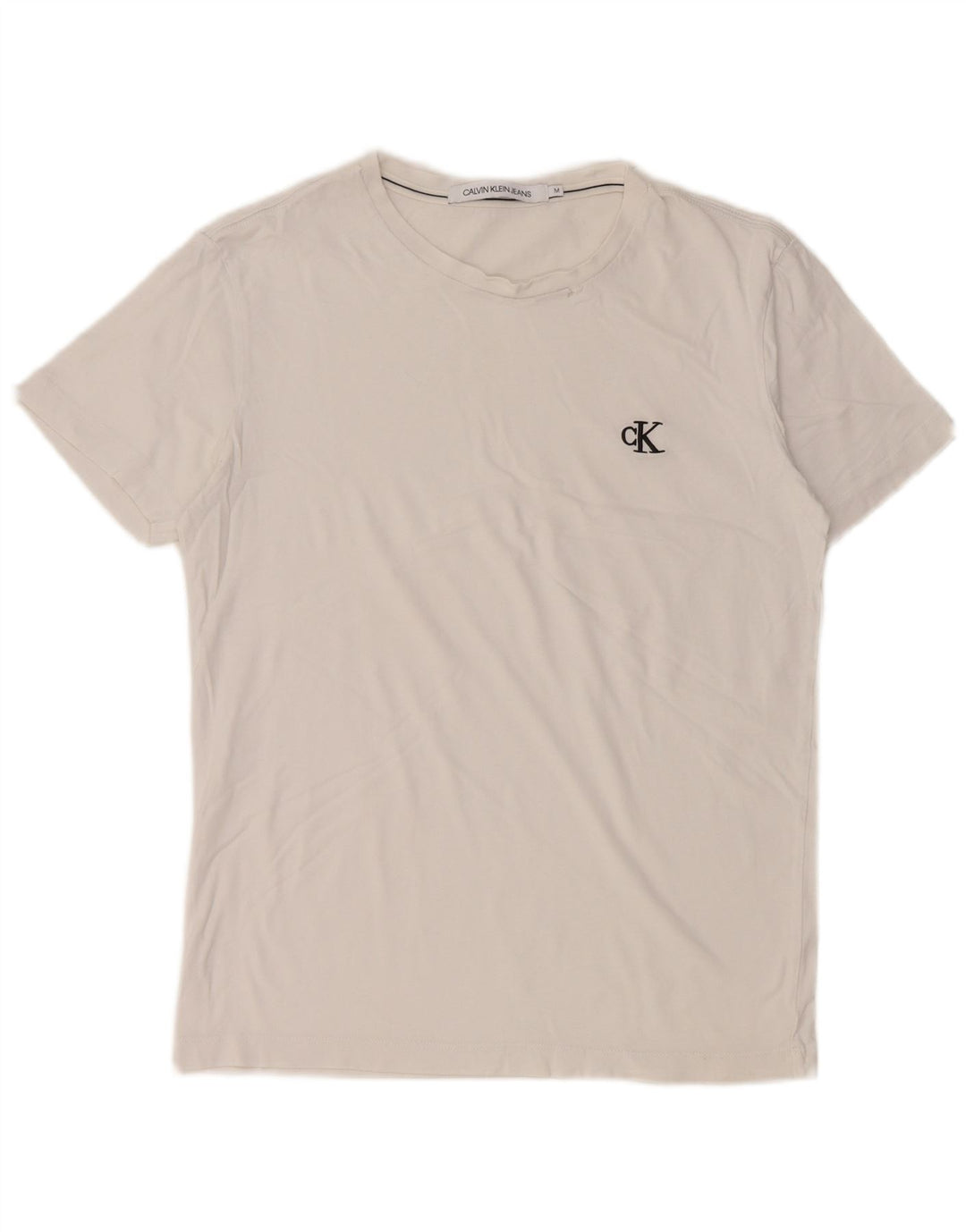 CALVIN KLEIN T-shirt da donna Top UK 14 Medium White