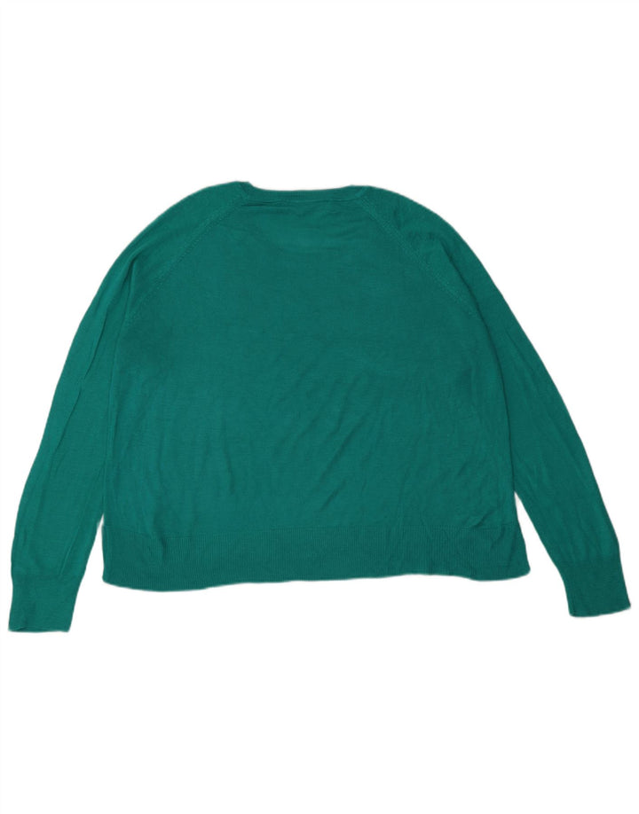 Maglione maglione oversize con scollo a barca da donna Zara UK 10 piccolo verde