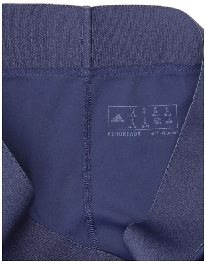 Leggings Adidas Aeroready da donna UK 12/14 Medio Blu Navy