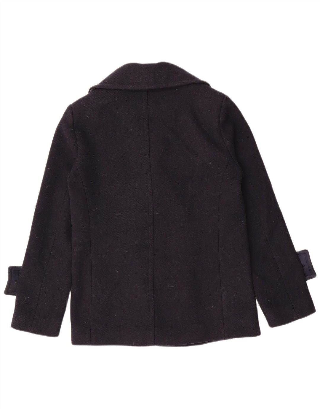 Cappotto da marinaio oversize da donna Marks & Spencer UK 8 piccolo poliestere blu navy