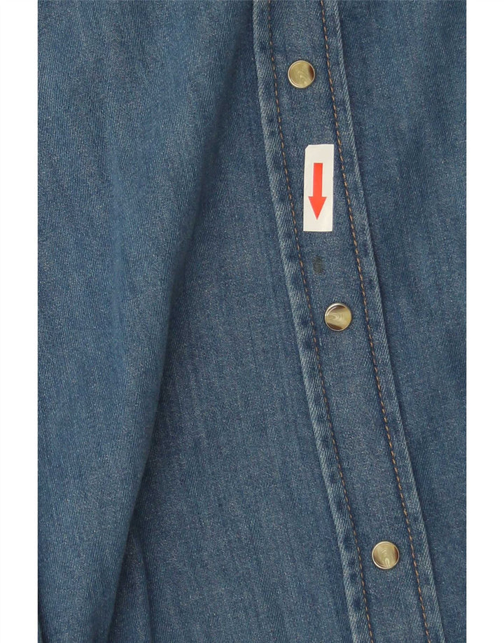 Camicia di jeans da donna Massimo Dutti UK 10 piccola blu