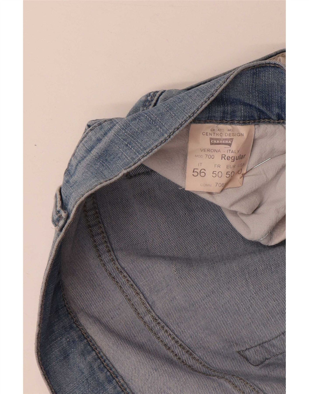 Jeans dritti da uomo Carrera W40 L34 cotone blu