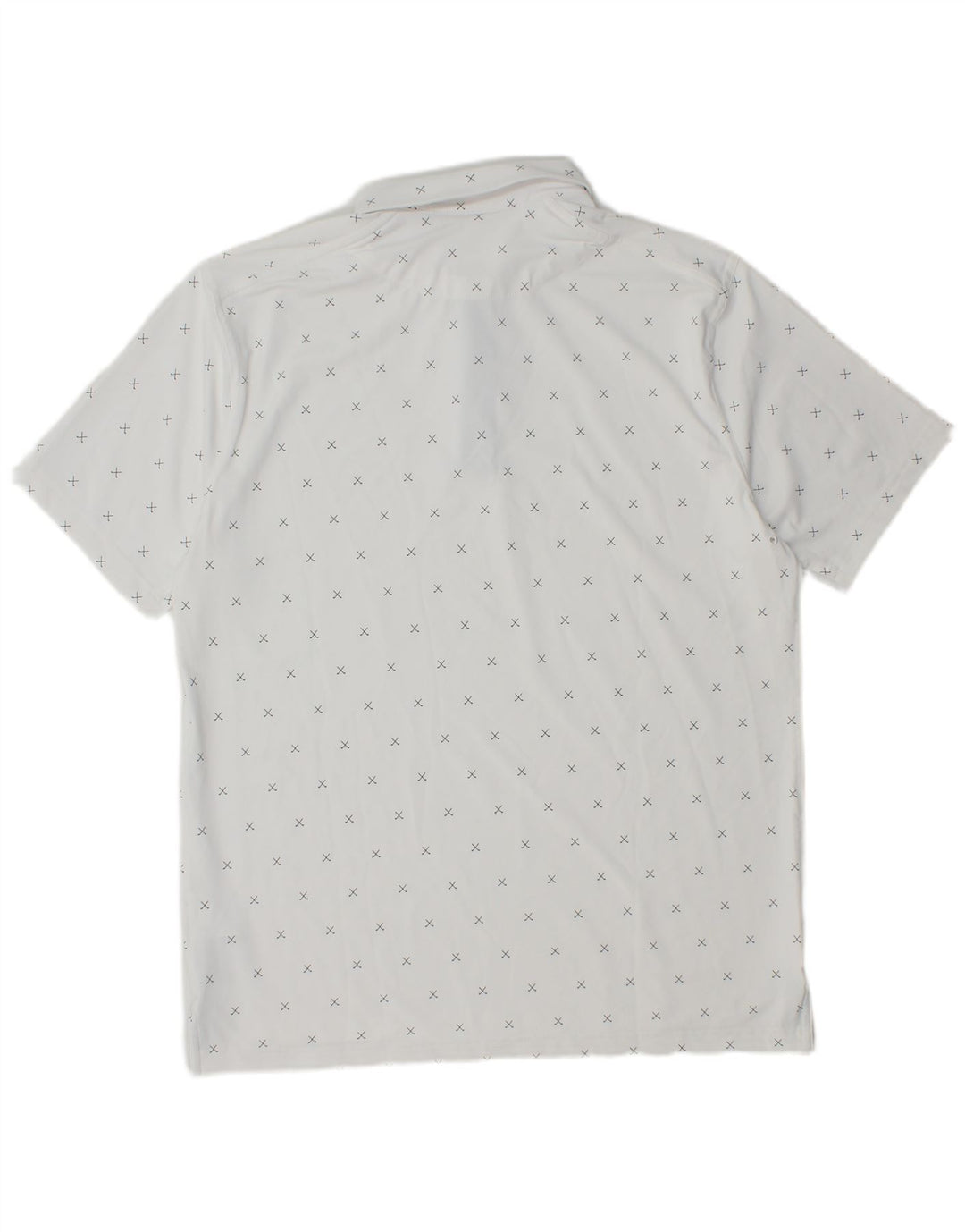 Polo Nike da uomo Dri Fit in poliestere geometrico bianco medio