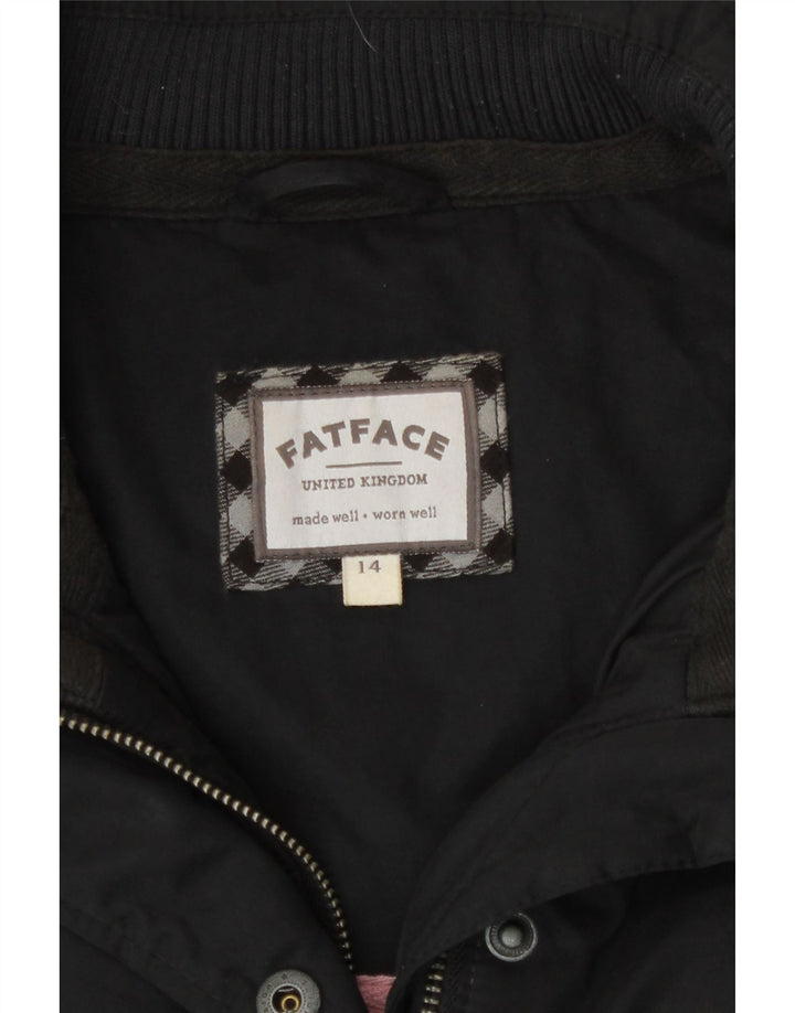 Gilet imbottito da donna Fat Face UK 14 grande poliestere nero