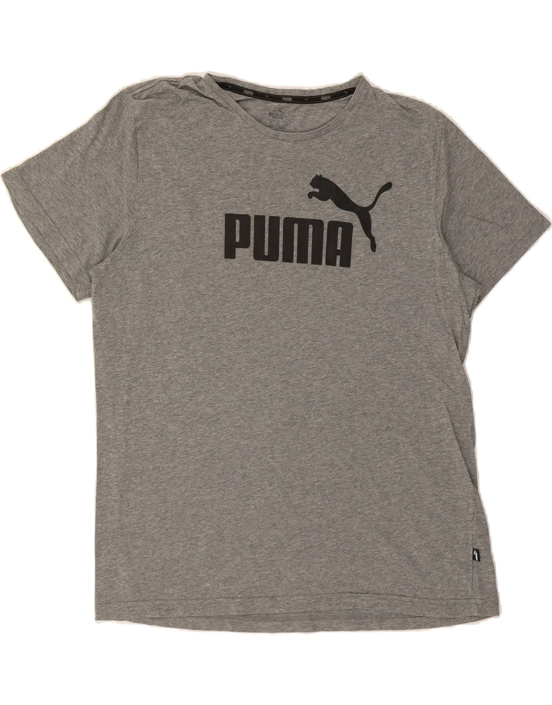 PUMA Mens Graphic T-Shirt Top XL Grey Cotton Vintage Puma and Second-Hand Puma from Messina Hembry 