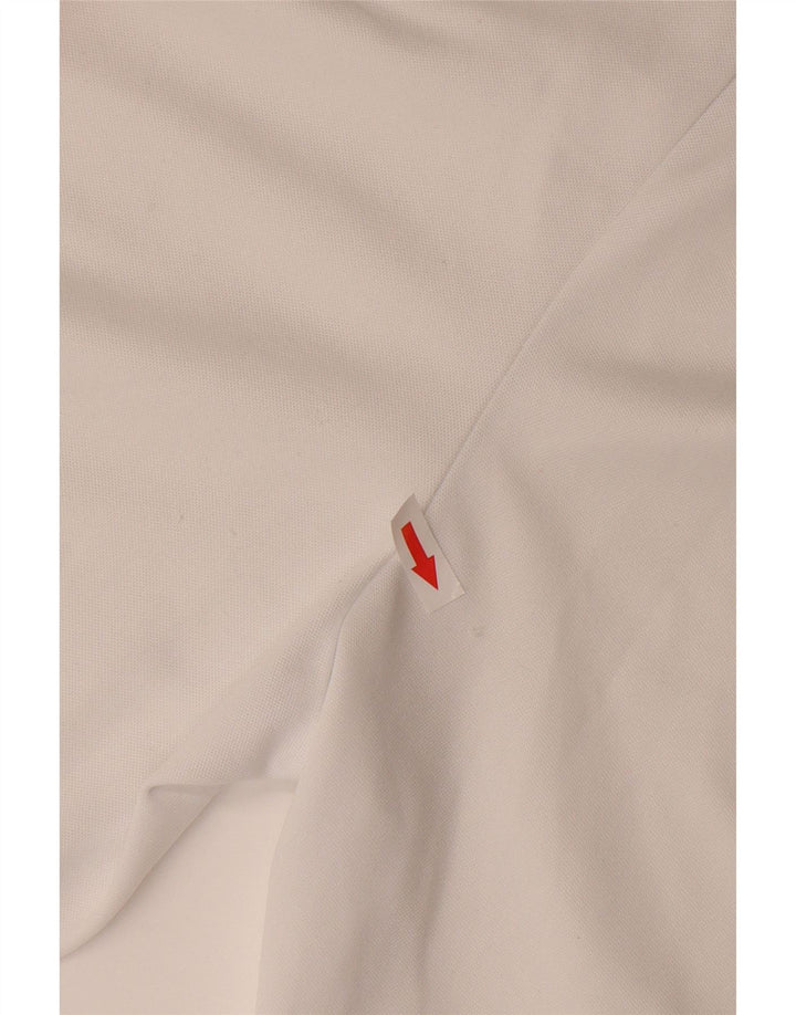 Pantaloncini sportivi Adidas Climalite da ragazzo 13-14 anni in poliestere bianco