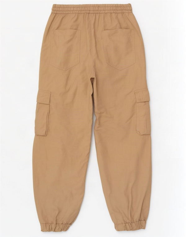 Pantaloni cargo da jogging da donna Zara medi W28 L27 viscosa beige
