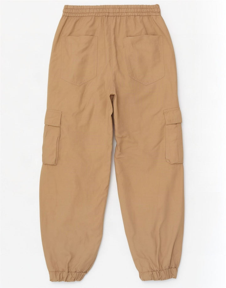 Pantaloni cargo da jogging da donna Zara medi W28 L27 viscosa beige