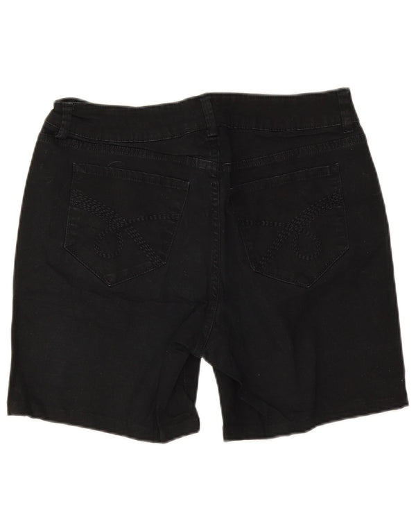 Pantaloncini di jeans Lee Riders da donna US 12 Large W30 cotone nero