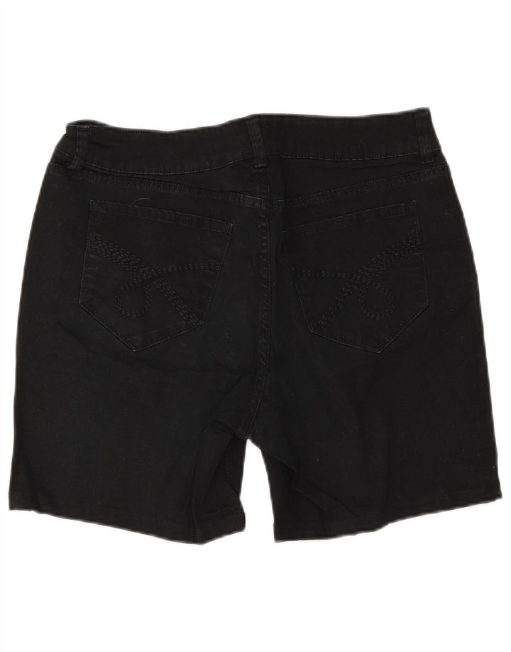 Pantaloncini di jeans Lee Riders da donna US 12 Large W30 cotone nero