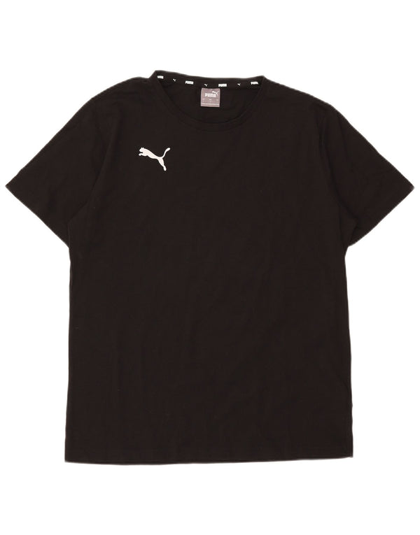T-shirt da uomo Puma Top Large in cotone nero