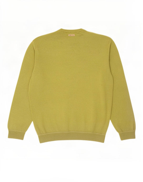 Marlboro Classics Maglione da uomo con scollo a V XL in lana verde