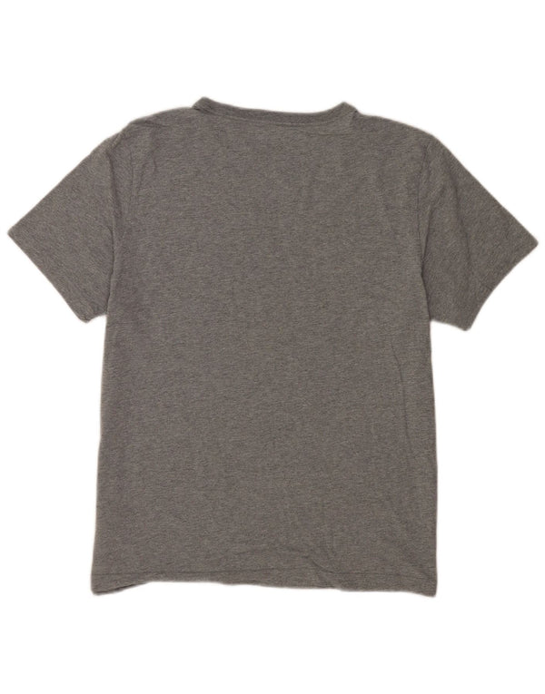 T-shirt grafica da uomo Puma grande in cotone grigio