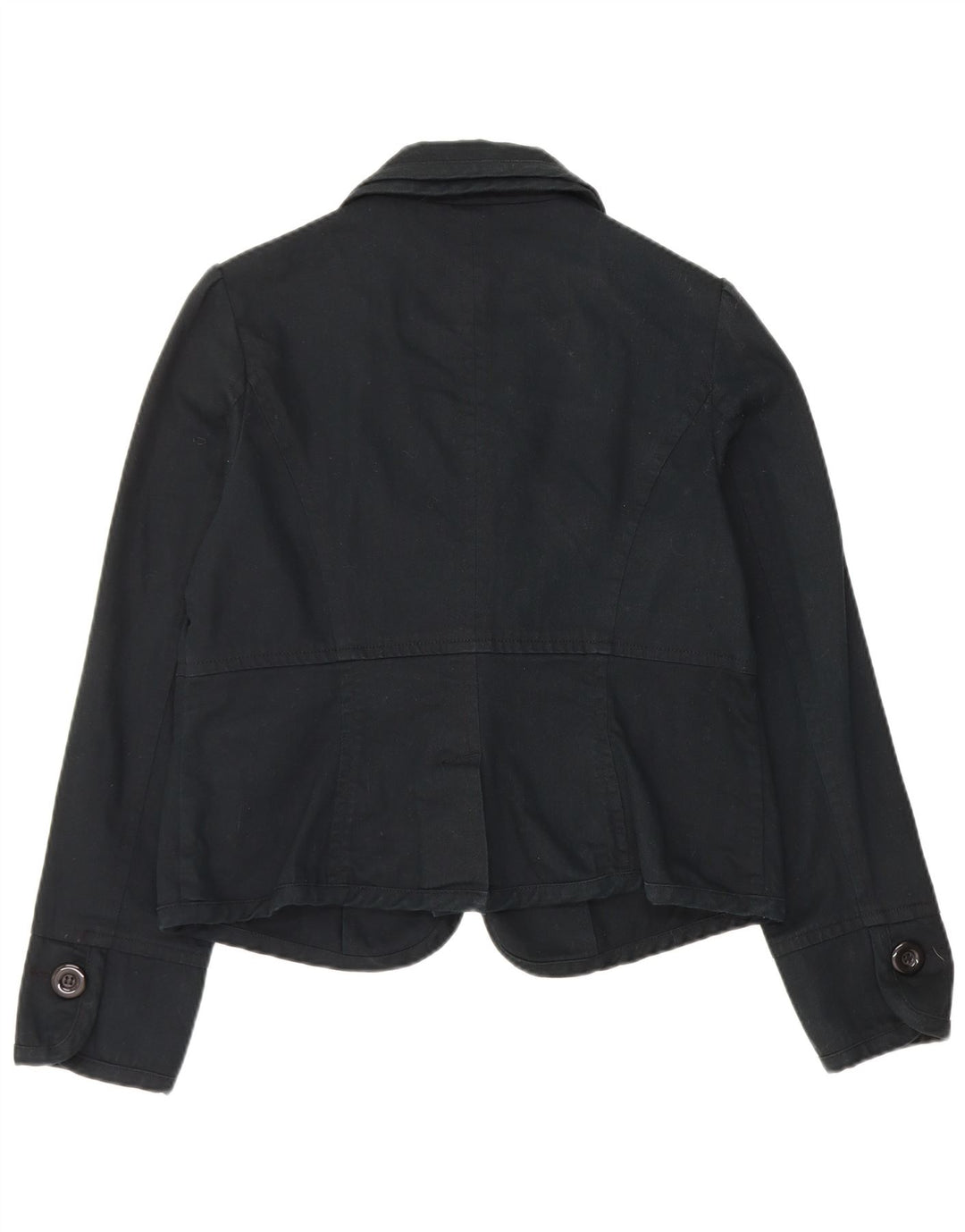 Giacca blazer da donna a 1 bottone Monsoon UK 16 grande cotone blu navy