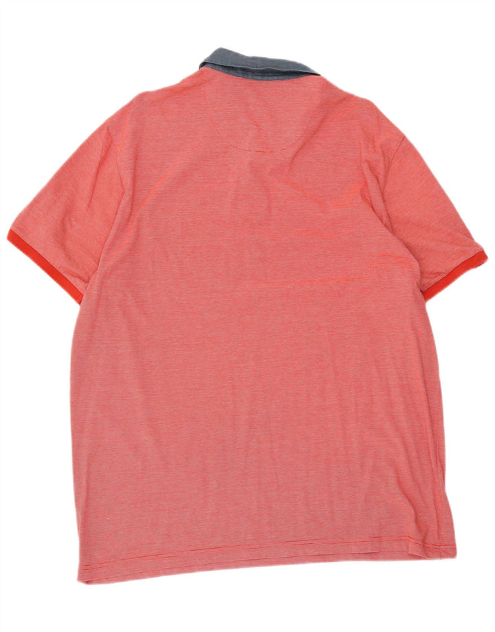 Polo da uomo Penguin XL rossa gessata