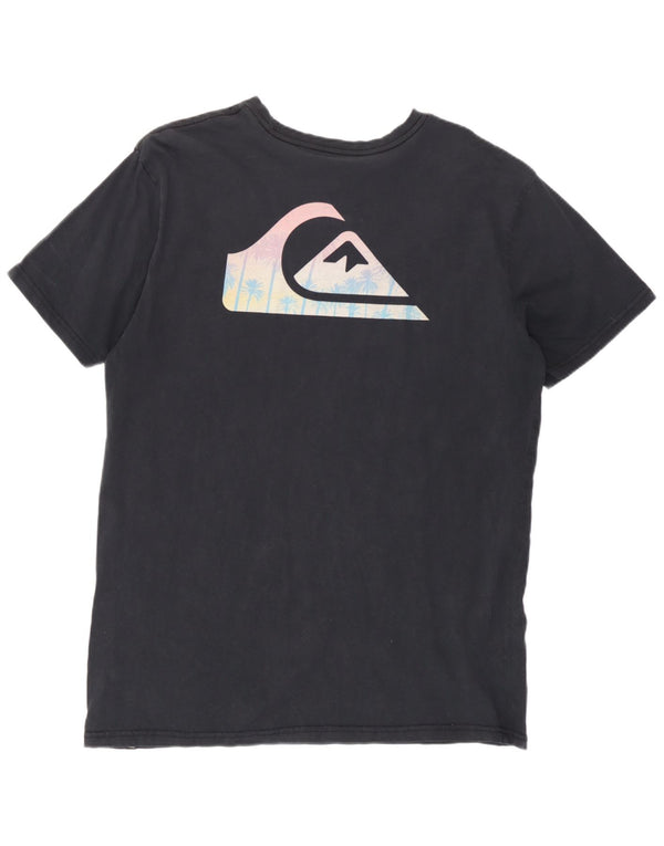 T-shirt grafica da uomo con vestibilità regolare Quiksilver, taglia grande, in cotone blu navy