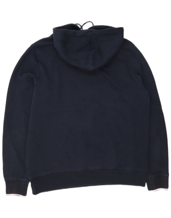 Maglione con cappuccio da uomo Tommy Hilfiger XL in cotone blu navy