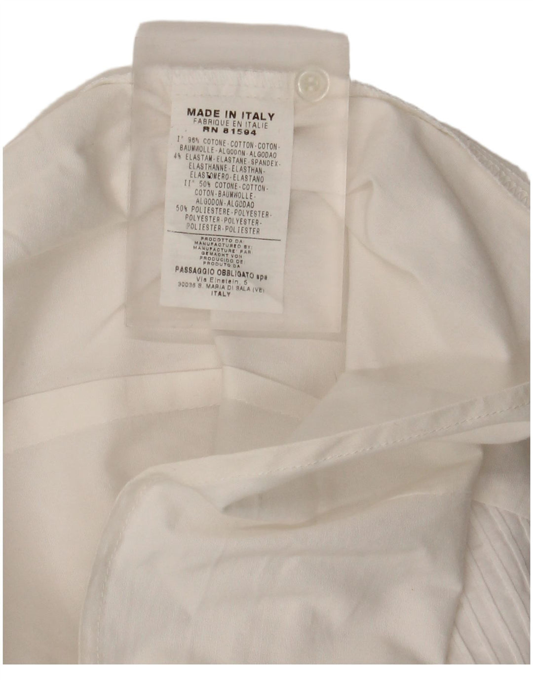 Camicia da donna vintage UK 14 cotone bianco medio