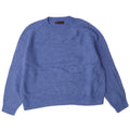 MARKS & SPENCER Maglione maglione girocollo da donna UK 16 Grande acrilico blu
