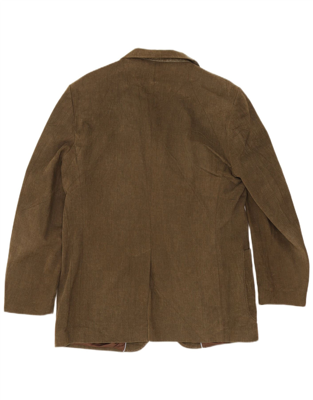 Giacca blazer da uomo a 3 bottoni Henry Cottons IT 54 2XL cotone kaki