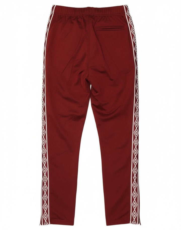 Pantaloni da tuta con grafica Umbro da uomo piccoli in poliestere bordeaux