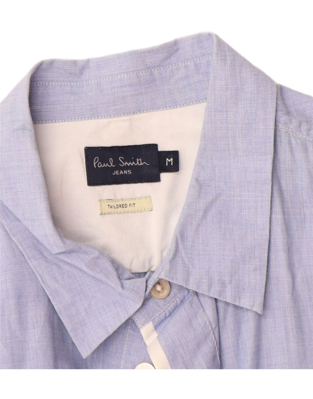 Camicia da uomo su misura Paul Smith in cotone blu medio