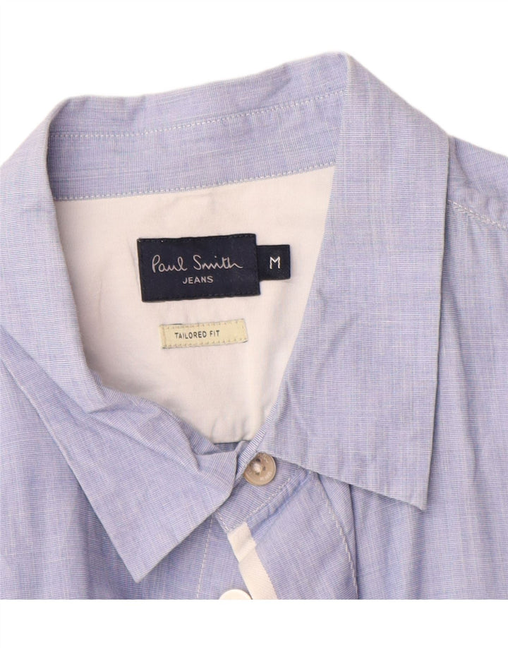 Camicia da uomo su misura Paul Smith in cotone blu medio