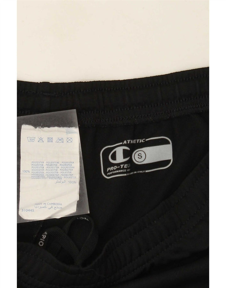 Pantaloncini sportivi da uomo Champion piccoli in poliestere nero
