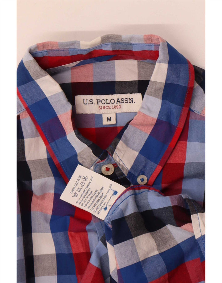 Polo Assn. Camicia da uomo in cotone a quadretti multicolore medio