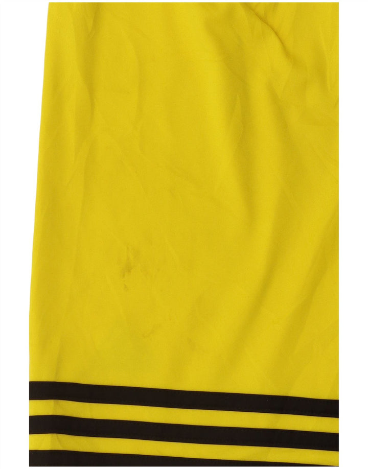 Pantaloncini sportivi Adidas Climalite da ragazzo 11-12 anni Large Giallo in poliestere