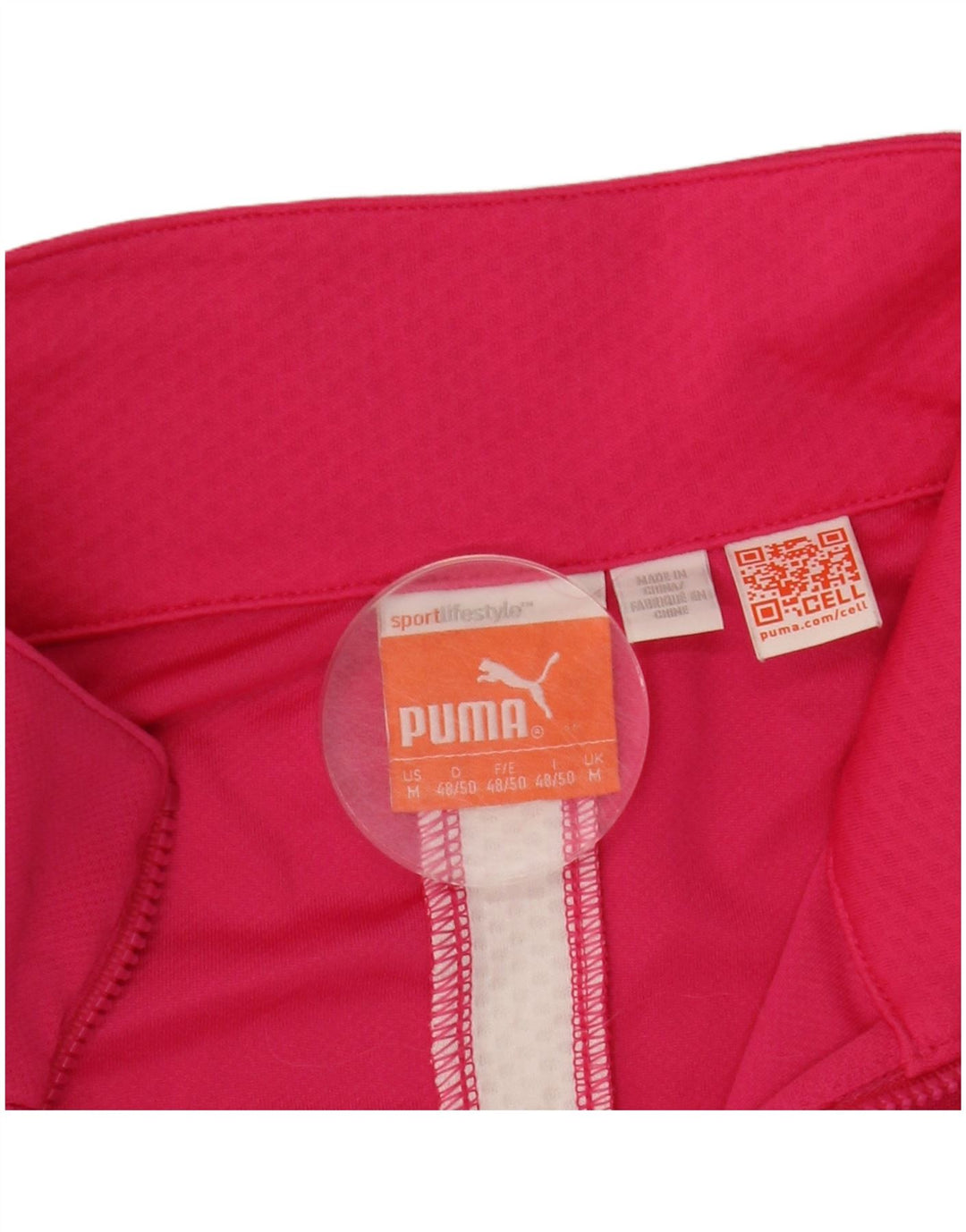 Maglia da tuta oversize da donna con collo e zip Puma UK 14 Rosa medio