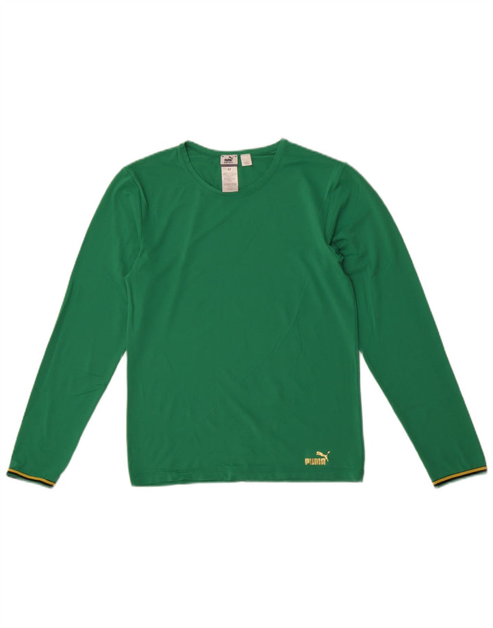 Maglia a maniche lunghe da donna Puma UK 12 nylon verde medio